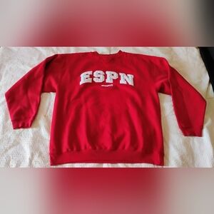 ESPN Red Crewneck Sweater for Men